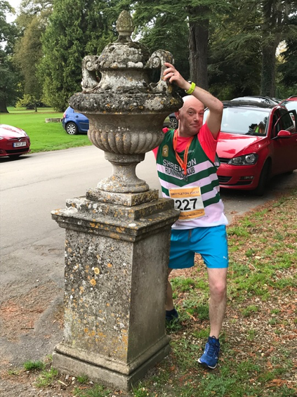 Andy H with stone trophy